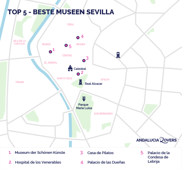 karte beste museen sevilla