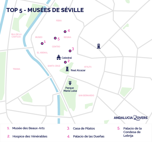 carte meilleurs musees seville