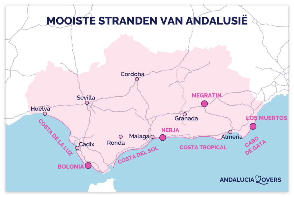 De mooiste stranden van Andalusië