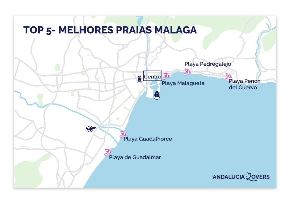 Descubra as praias mais bonitas de Málaga