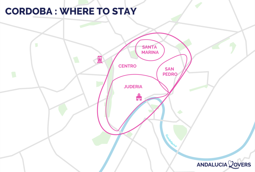 map best places to stay in cordoba