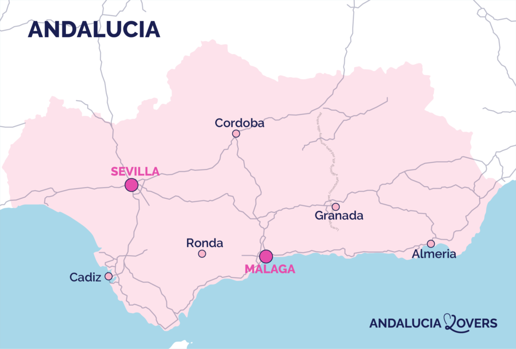 Mapa de Andalucía