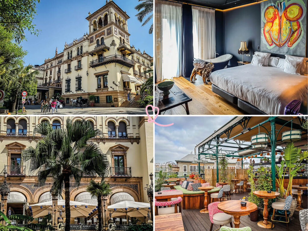 Bekijk onze selectie van luxe hotels in Sevilla, Andalusië in foto's: spa, dak, restaurant, minibar...