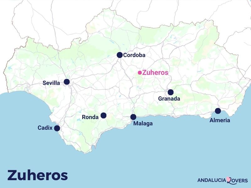 carte Zuheros Andalousie
